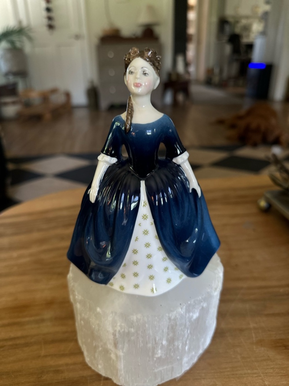 Royal Doulton Porcelain Figurine Debbie in Navy Blue 1968 Vintage